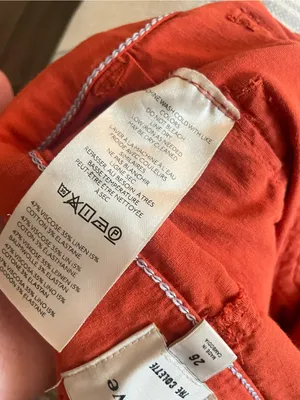 Anthropologie Maeve The Colette Wide Leg Pants Orange Magic Fabric Crop Size 26 thumbnail 5