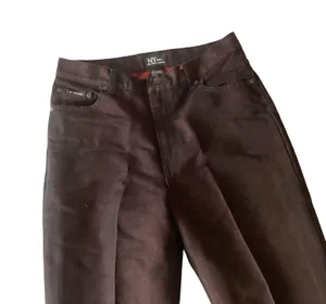 New York Jeans Metallic Pants Black Size 8 thumbnail 2