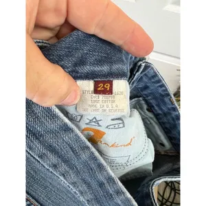 7 For All Mankind The A Pocket Blue Denim Bootcut 5 Pocket Design Size 29 thumbnail 4