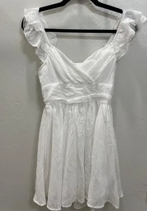 Shein White Sundress Flowy thumbnail 1