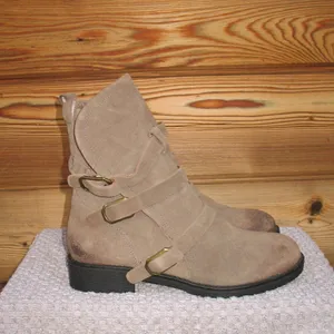 Vintage Foundry Womens 9.5 Brown Buckle Justine Ankle Boots thumbnail 2
