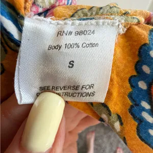 House of Harlow 1960 Yellow Floral Tie-Front Midi Dress thumbnail 8