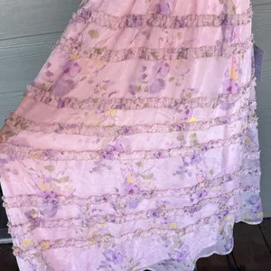 Lulus “Eden” Floral Sleeveless Chiffon Dress - New but Damaged! thumbnail 6