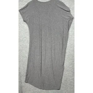 Athleta Womens TShirt Dress S‎ Relaxed Fit Gray Assymetrical Soft Comfy thumbnail 3
