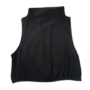 ALO Yoga Black Sleeveless Fuzzy Soft Crop Top S thumbnail 2