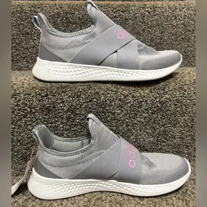 NWT adidas Puremotion Adapt Women’s Slip-On Tennis Shoes Gray Pink Size 12 thumbnail 6