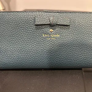Kate Spade Blue Leather Wallet thumbnail 12