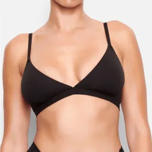 SKIMS Fits‎ Everybody Triangle Bralette Onyx black size 2X NWT thumbnail 1