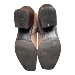 Diba Nubuck Leather Mid Calf Square Toe Western Boots Distressed Boho Festival 9 thumbnail 15