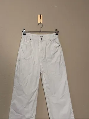 Rollas White Heidi High Rise Loose Straight Jeans Size 27 thumbnail 4