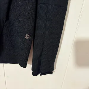 Lululemon Merino Wool Full Zip Jacket Black Thermal Ski Base Layer Women’s Small thumbnail 6