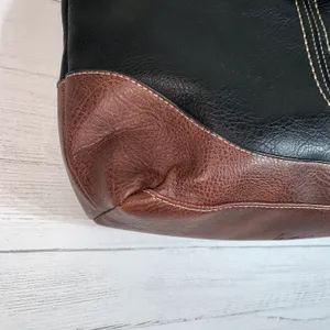 Born concept faux leather shoulder bag black/brown thumbnail 9