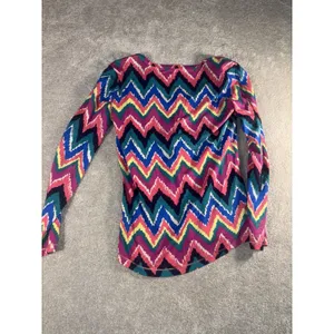 LILLY PULITZER Janelle Colorful Chevron Print‎ small pima cotton NWOT thumbnail 9