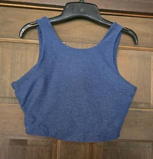 Outdoor Voices Navy Scoop Cropped Sport Bra/tank Medium thumbnail 1