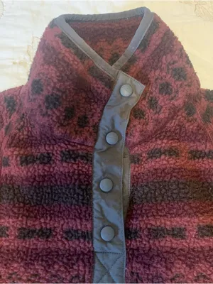 Carhartt Women's Relaxed Fit Fleece Pullover Port Geometric Print Size XS Wester thumbnail 4