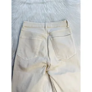 Zara Ecru High Waisted Skinny Jeans thumbnail 6