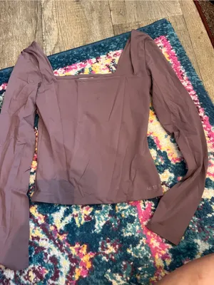 Aritzia Babaton contour Square Neck Long Sleeve Top thumbnail 5