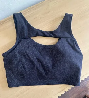 Lululemon Everlux Cut-Out Train Bra *Medium Support, B/C Cups Crunch Black 6 thumbnail 1