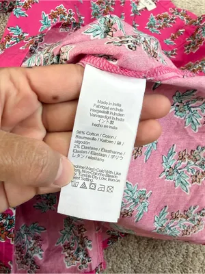 J. Crew Factory Women’s Printed Shortsleeve Poplin Top in Pink Floral S thumbnail 9