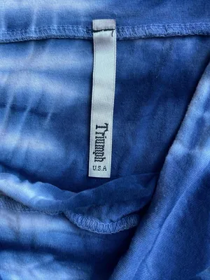 Triumph Navy and White Tie-Dye Maxi Skirt thumbnail 3