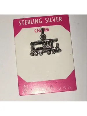 Vintage Sterling Silver Train Collectible Bracelet Charm thumbnail 3