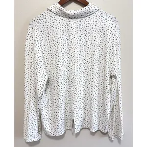 Boys Lie Women's Dainty Daisy's Button‎ Down PJ Top White Floral Angel Sz S NWT thumbnail 5