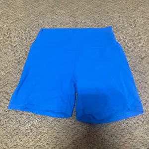 High Rise Colbat Blue Biker Shorts Size L thumbnail 2