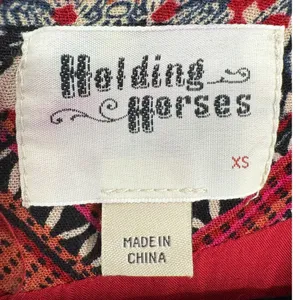 Anthropologie‎ Holding Horses Boho Print Bell Sleeve Mini Dress Size XS Western thumbnail 2