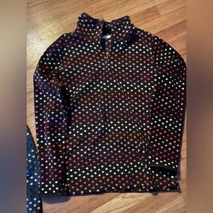Woman’s Old Navy fleece polka dot pullover bundle size large thumbnail 3