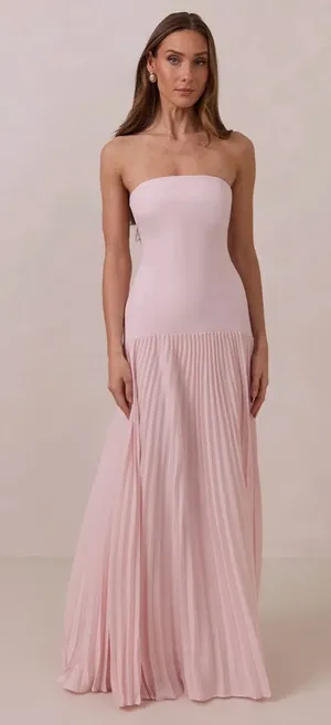 Park & Fifth Daphne Dress in Powder Pink thumbnail 1