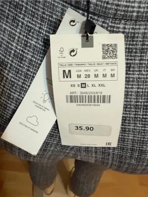 Zara Gray Plaid Skinny Ponte Pants thumbnail 5