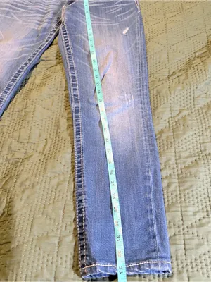 Miss Me Skinny Jeans Size 29 Medium Wash Embroidered Pockets JP6103S thumbnail 11
