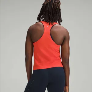 lululemon athletica Rust Cropped Swiftly 2.0‎ Tank Top Size 6 EUC thumbnail 2