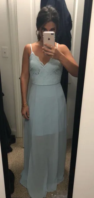 Light Blue Formal Maxi Dress Size 6 thumbnail 1