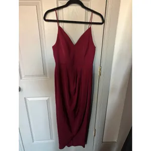 Women's Spaghetti Strap Ruched Midi Dress thumbnail 3