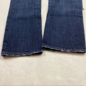 American Eagle Stretch Artist Crop‎ Jean Dark Was Denim Womens Size 0 thumbnail 8