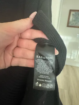Aritzia Babaton 100% Wool Heavy Half Zip Sweater  thumbnail 8