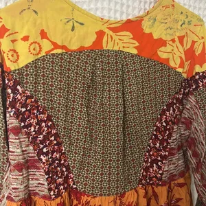 Free People Aloha State of Mind Patchwork Blouse Top Small thumbnail 8
