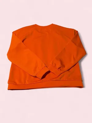 Women's Orange Crewneck Sweatshirt - It's Fall Y'all Pumpkin Graphic thumbnail 2