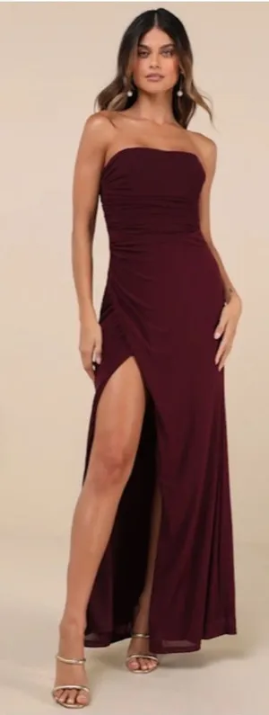 LULUS Prom Wedding Formal Bustier Modern Chic Sexy Classic Maxi Dress thumbnail 1