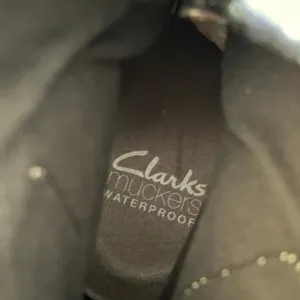 Clarks‎ Muckers Squall Boots Sz 10M Gray Yellow Leather Canvas Winter Waterproof thumbnail 8