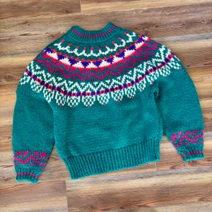 Vintage 90s IVY Knit Fair Isle Sweater thumbnail 7