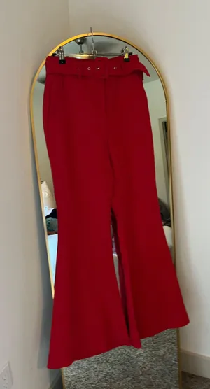 VICI NWT  Red Runway Flares thumbnail 8