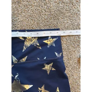Aerie Move Metallic Star Print Leggings. Blue with Silver Stars. Size XXL thumbnail 3
