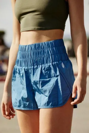 Free People Movement The Way Home Shorts Steel Blue XS thumbnail 1