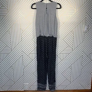 Anthropologie Hei Hei Rhodes Jumpsuit‎ Sleeveless Printed Gray Black Size Small thumbnail 7