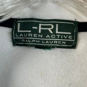 Lauren Active Ralph Lauren Womens Vintage Full Zip Hoodie‎ Black White Red XL thumbnail 5
