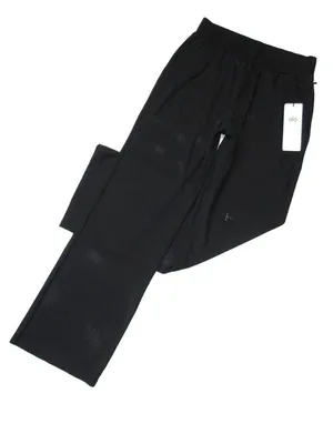 NWT Alo W51178R Mesh All-Star Wide Leg Pant in Black Sheer Lightweight Pants M thumbnail 5