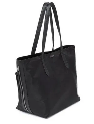 NEW Authentic Botkier black zip top tote bag tassels lightweight side tassels thumbnail 1