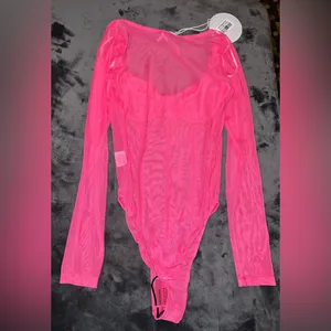 Princess Polly Leonie Bodysuit in Pink Size 2 New with tag thumbnail 11